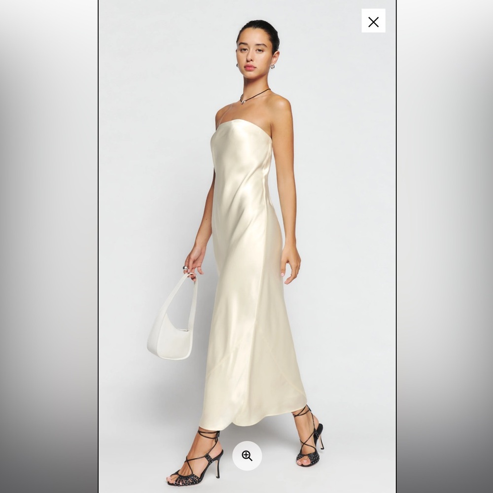 REFORMATION Joana Silk Dress